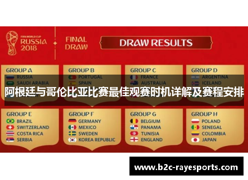 阿根廷与哥伦比亚比赛最佳观赛时机详解及赛程安排