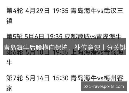 青岛海牛后腰横向保护，补位意识十分关键